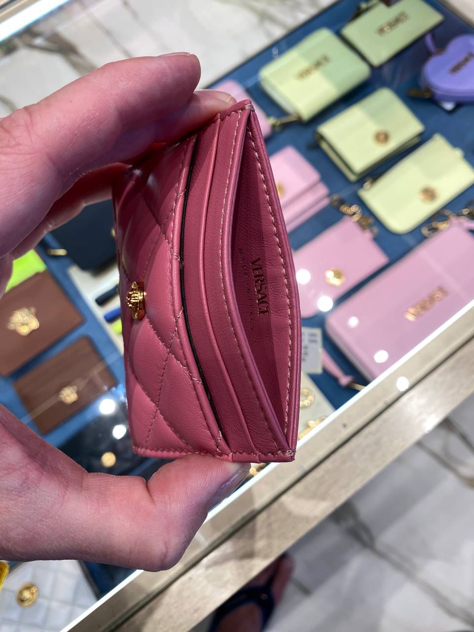 Quilted Leather Card Case