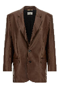 Leather blazer