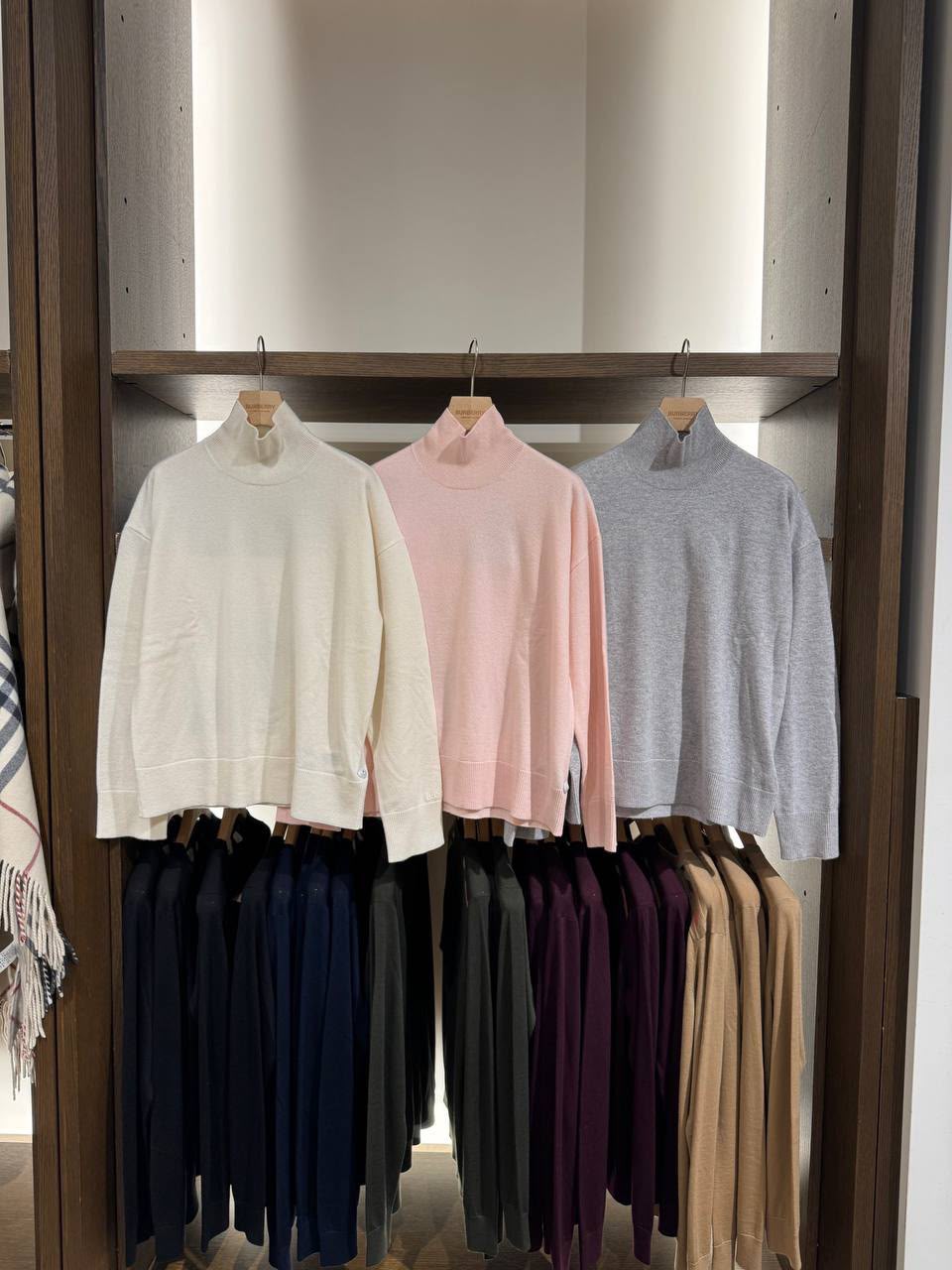 Mock Neck Cashmere Sweater