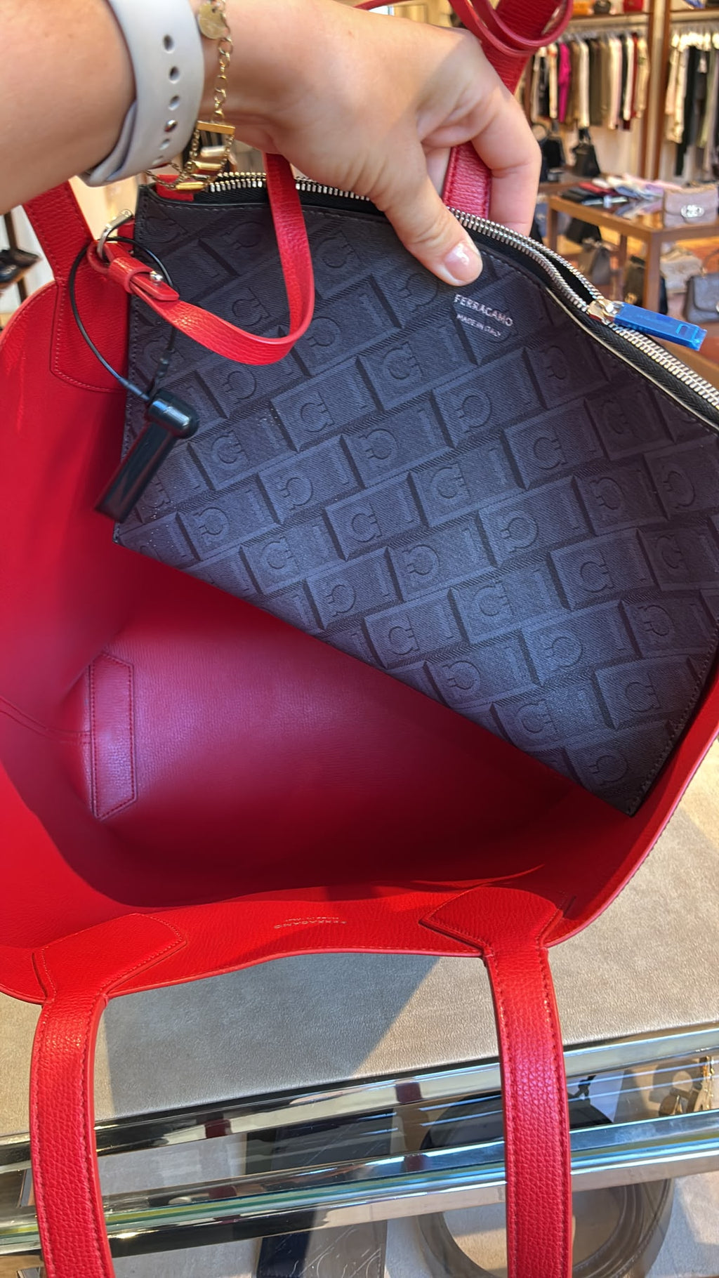 Ferragamo Monogram Tote Bag