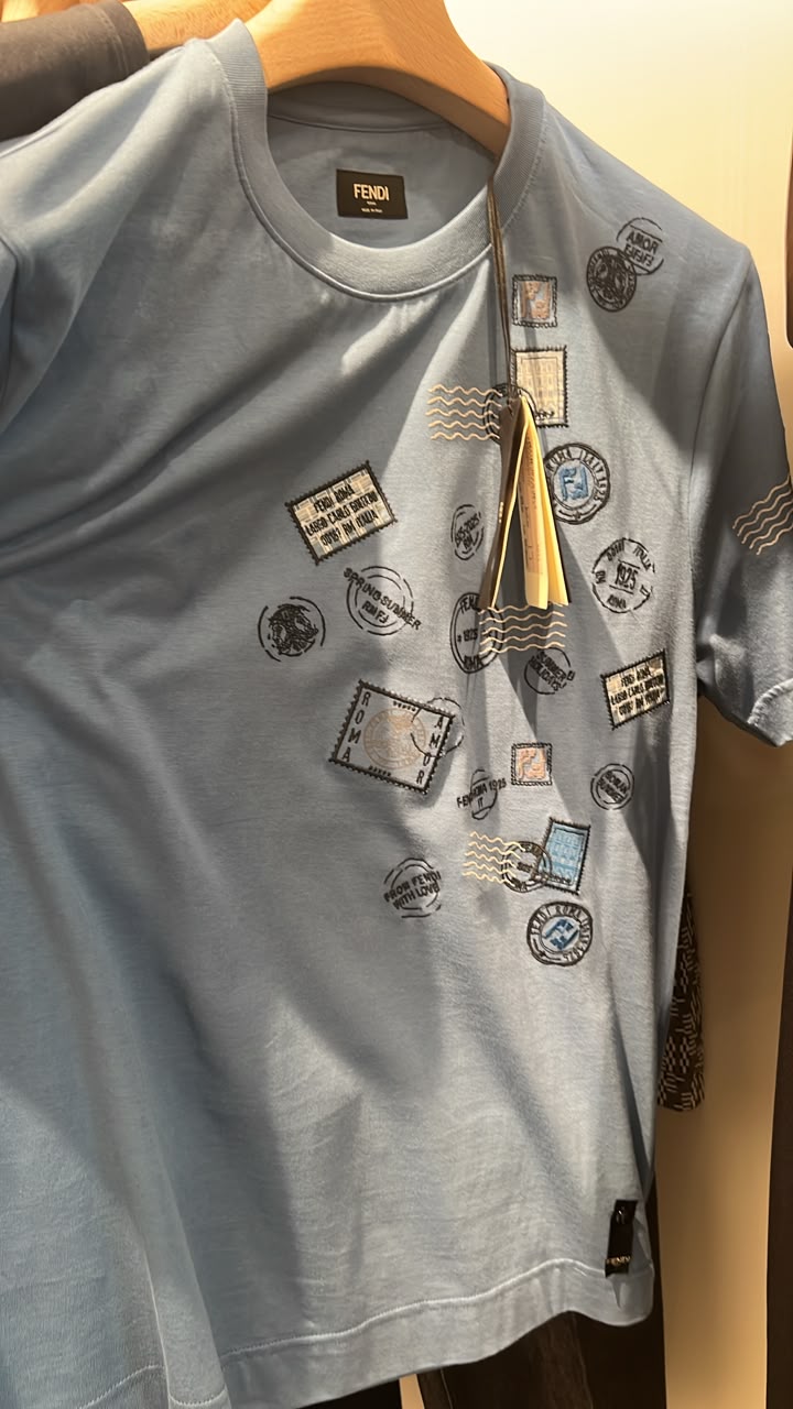 FF Logo Print Silk Shirt
