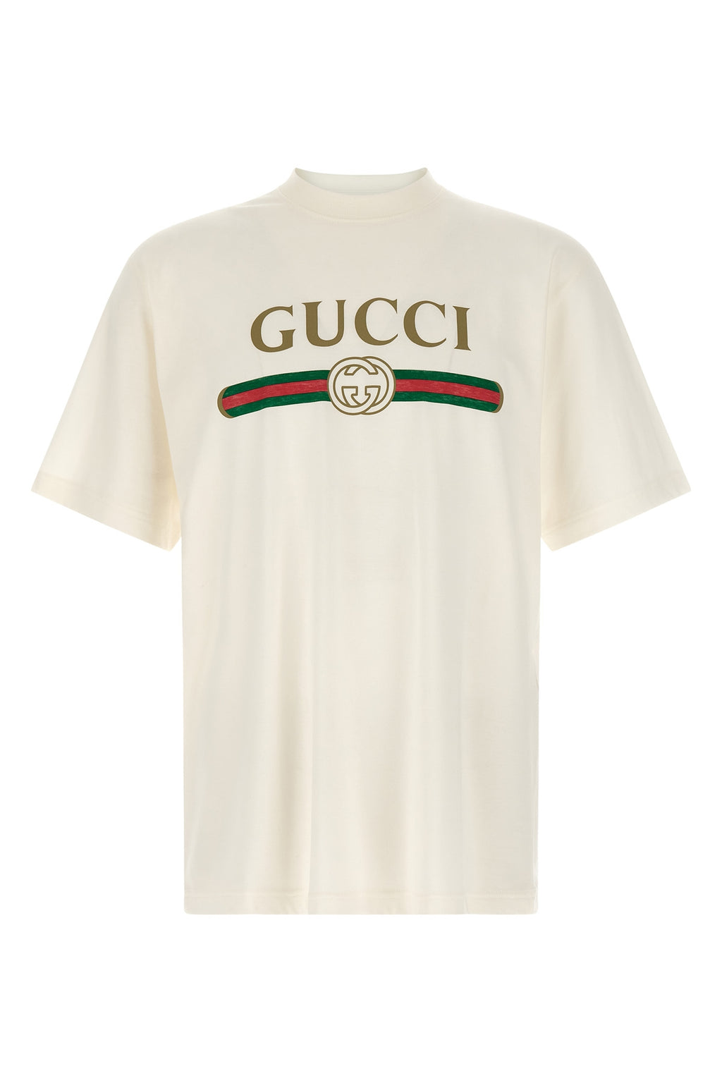 ' Web' print T-shirt with 'Incrocio GG'