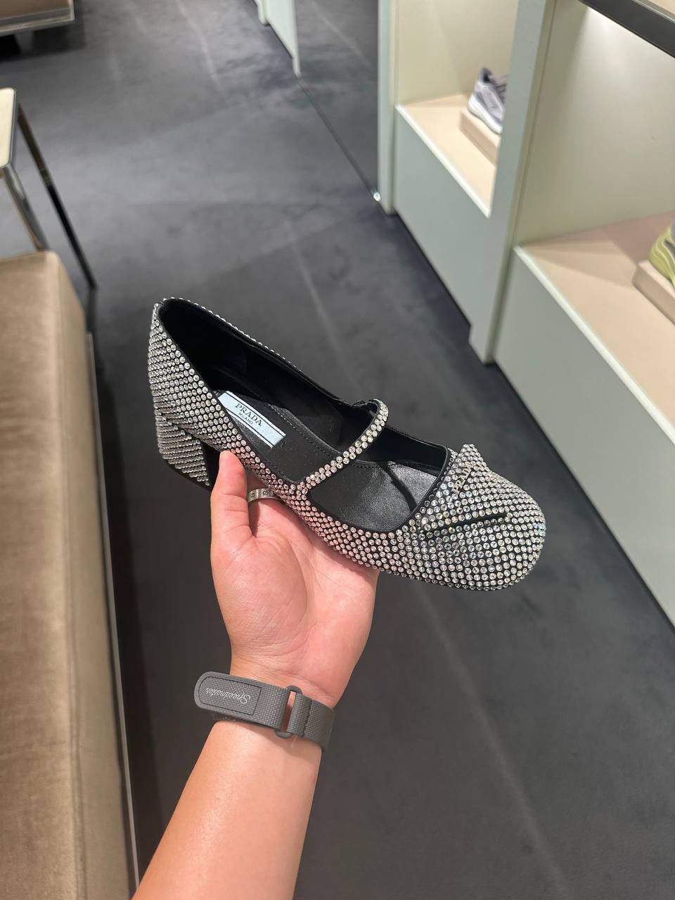 Crystal-Embellished Satin Pumps