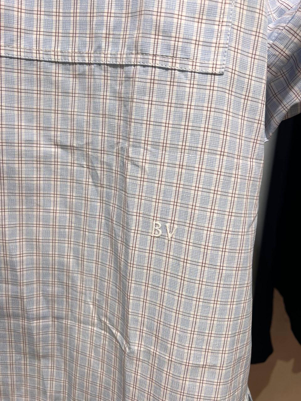 Short-Sleeve Plaid Shirt