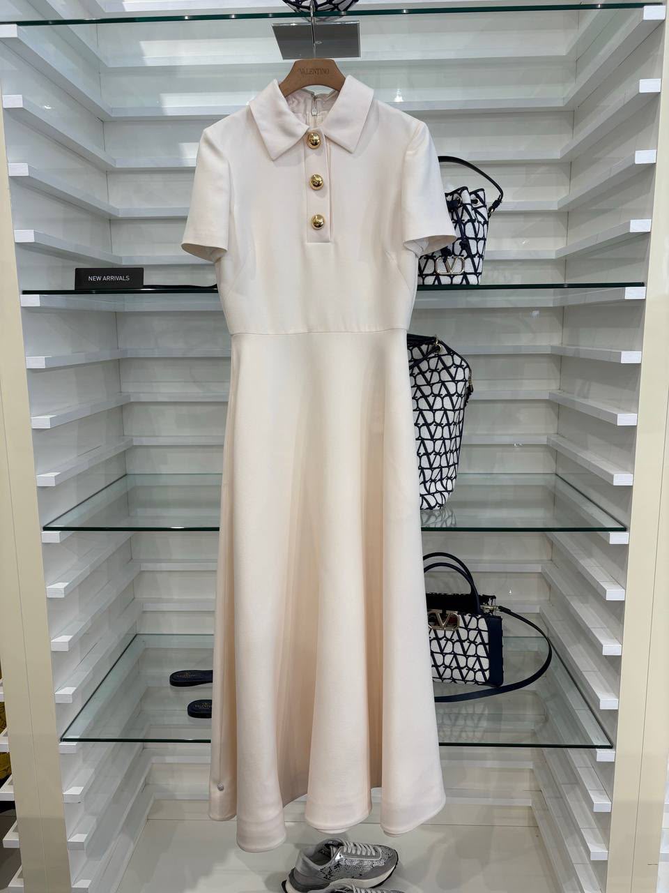 Crepe Couture Midi Dress