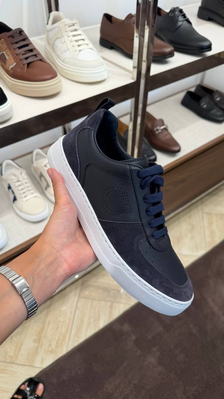 Ferragamo Gancini Low-Top Sneakers