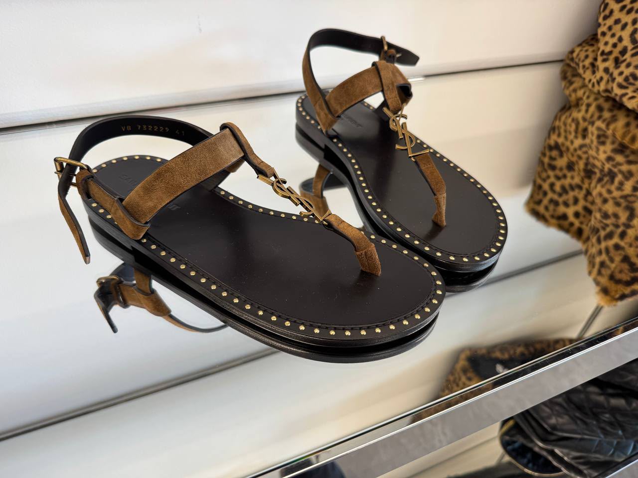 Cassandra Flat Sandals in Suede