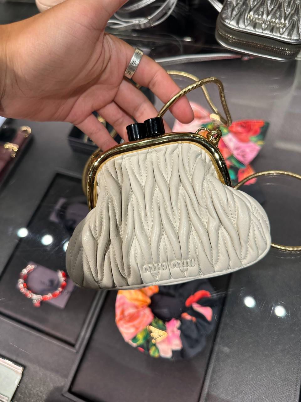 Matelassé Nappa Leather Mini Bag
