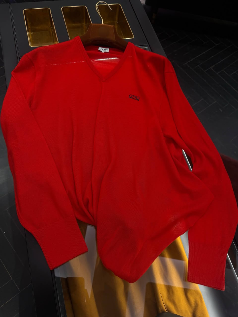 V-neck sweater in wool