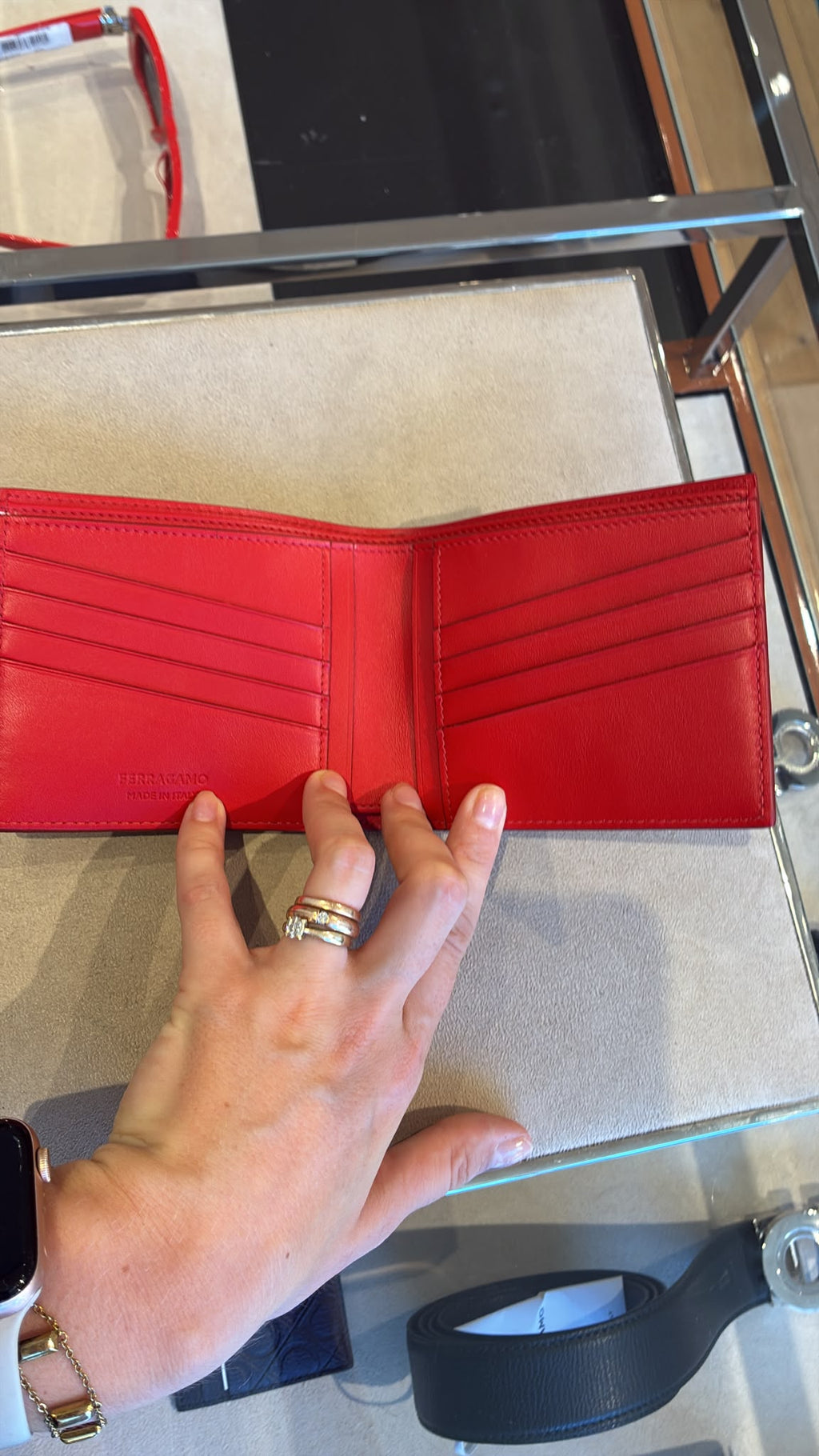 Ferragamo Embossed Logo Bifold Wallet