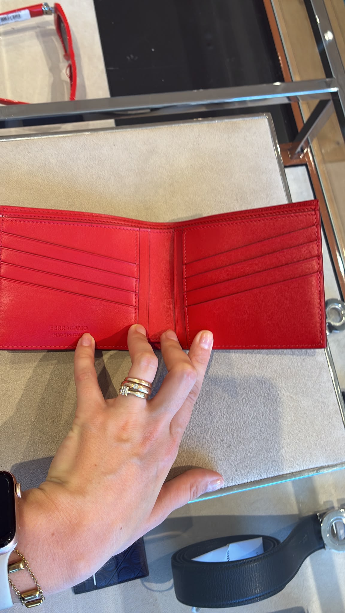 Ferragamo Embossed Logo Bifold Wallet