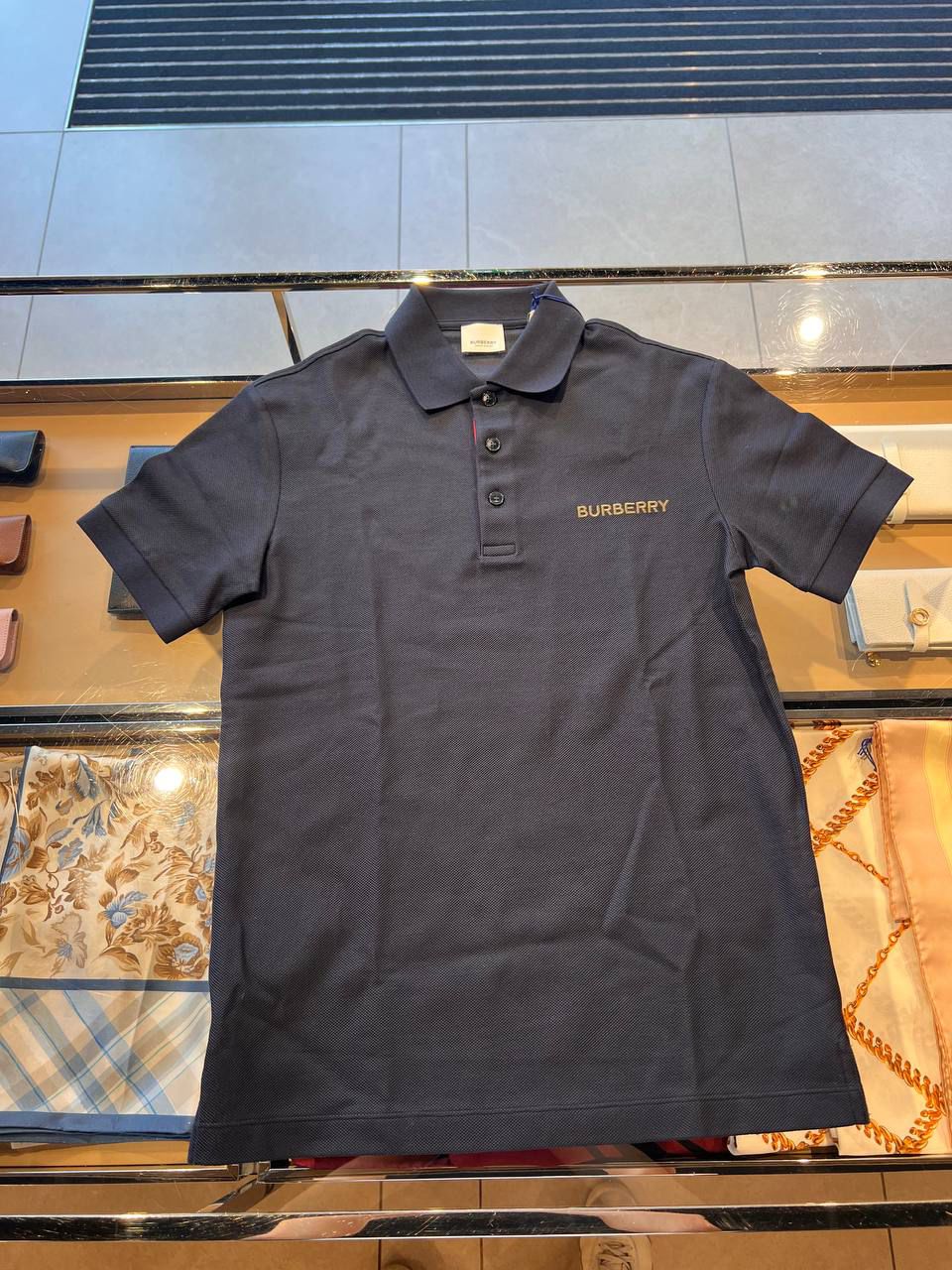Logo Detail Cotton Piqué Polo Shirt