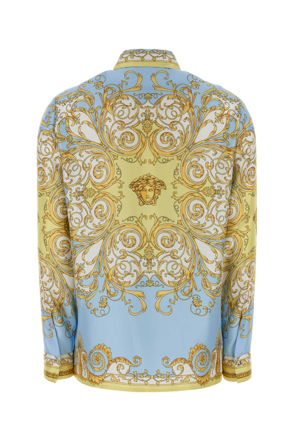 VERSACE FORMAL SHIRT SILK TWILL PRINT SPRING BAROCCO FOULA For Women Exterior: 100% Silk