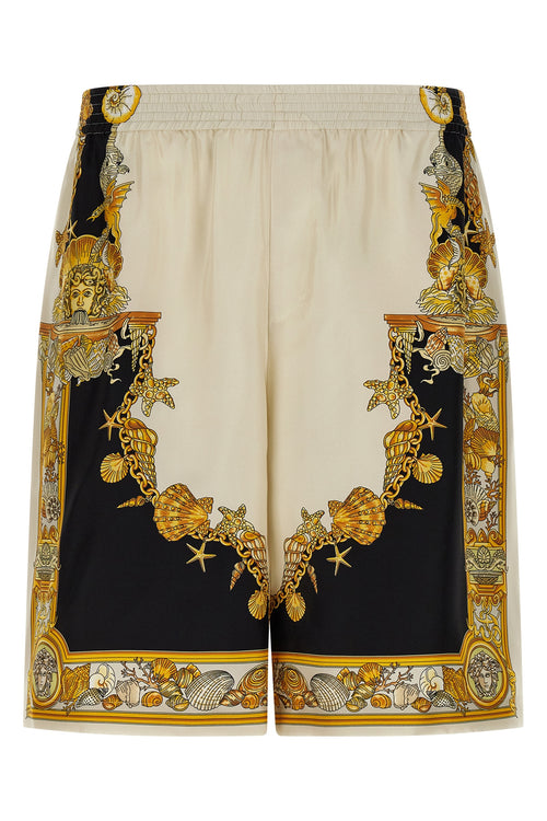 VERSACE 'Coral Theatre' print bermuda shorts For Men 100% silk