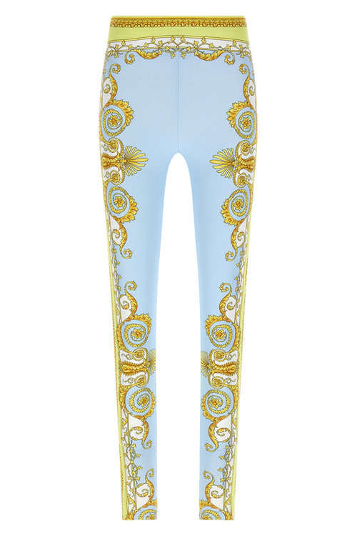 VERSACE 'Spring Barocco' leggings For Women 78% nylon, 22% elastane