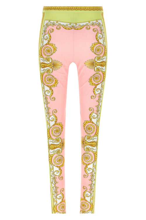 VERSACE 'Spring Barocco' leggings For Women 78% nylon, 22% elastane