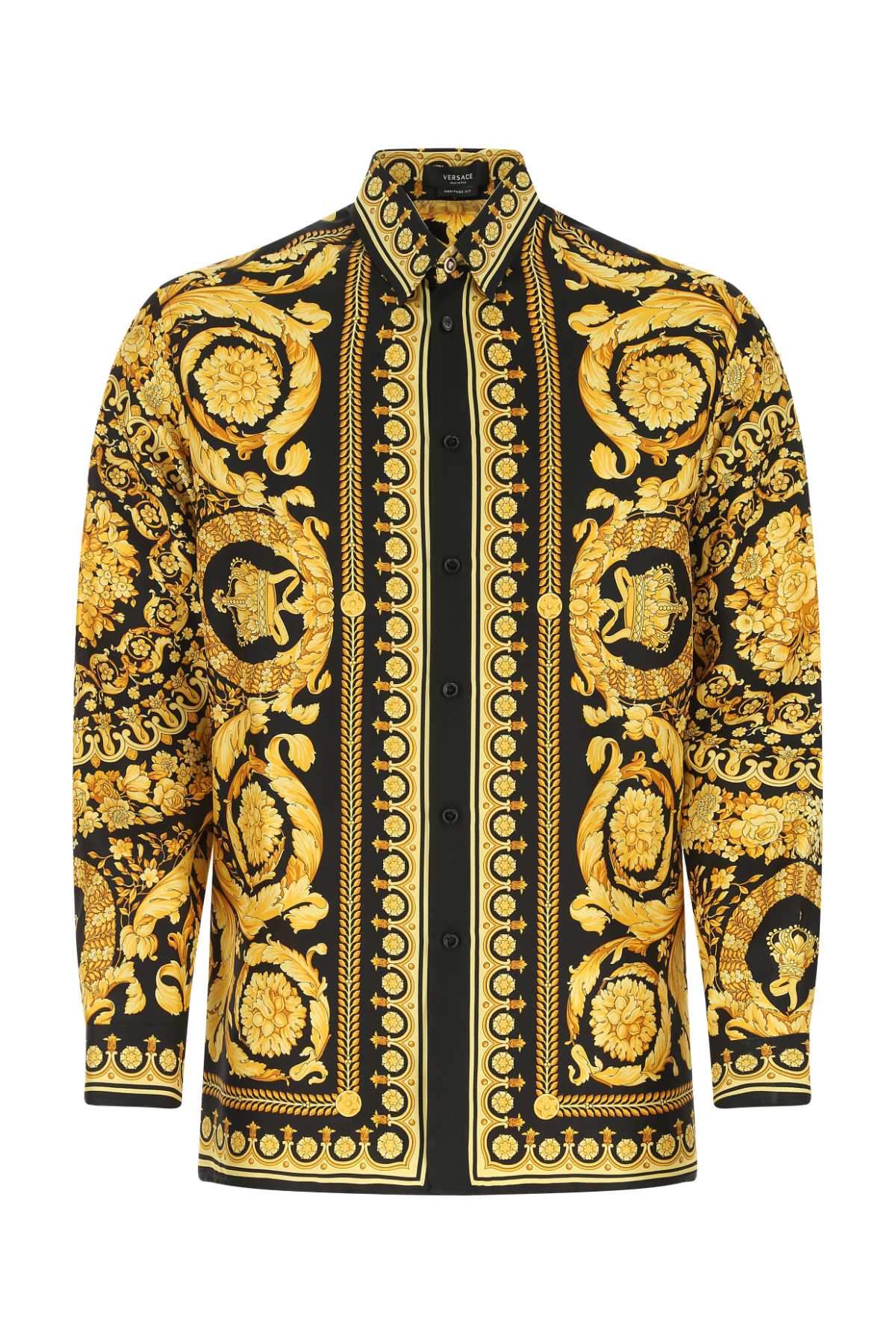 VERSACE CAMICIA For Men 1.Outer Fabric:100% Silk