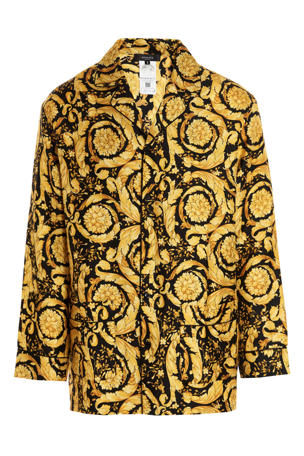 VERSACE Camicia pigiama 'Barocco' For Home Unisex 100% silk