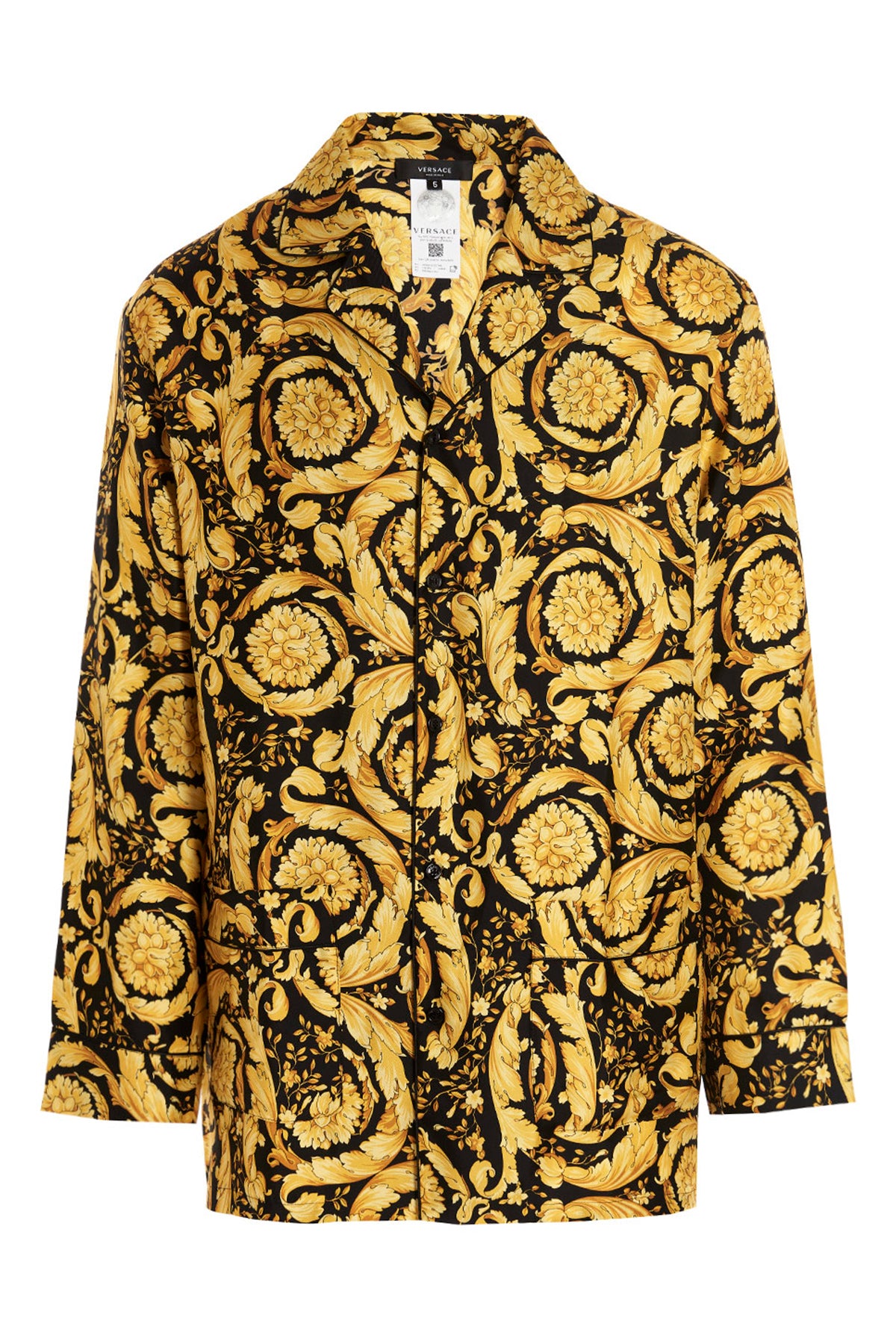 VERSACE Camicia pigiama 'Barocco' For Home Unisex 100% silk