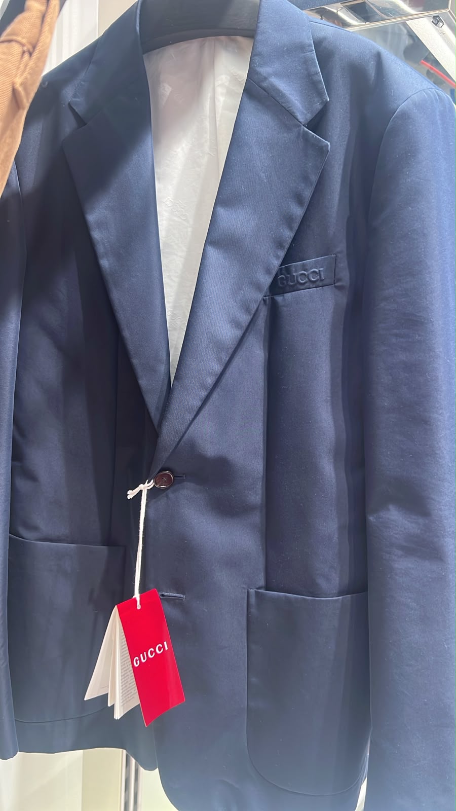 Logo-Embroidered Cotton-Blend Blazer