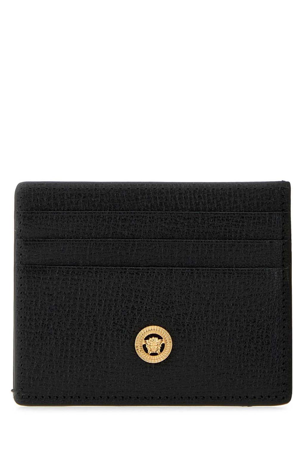 VERSACE PORTAFOGLIO For Men Exterior: 100% Ovine leather Finishing: Golden metal