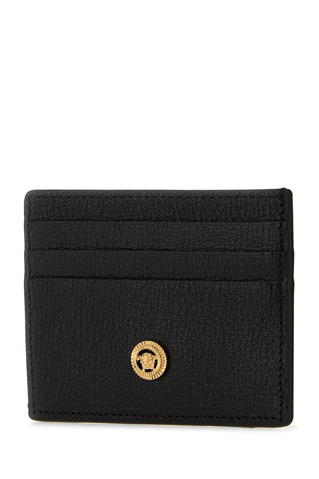 VERSACE PORTAFOGLIO For Men Exterior: 100% Ovine leather Finishing: Golden metal