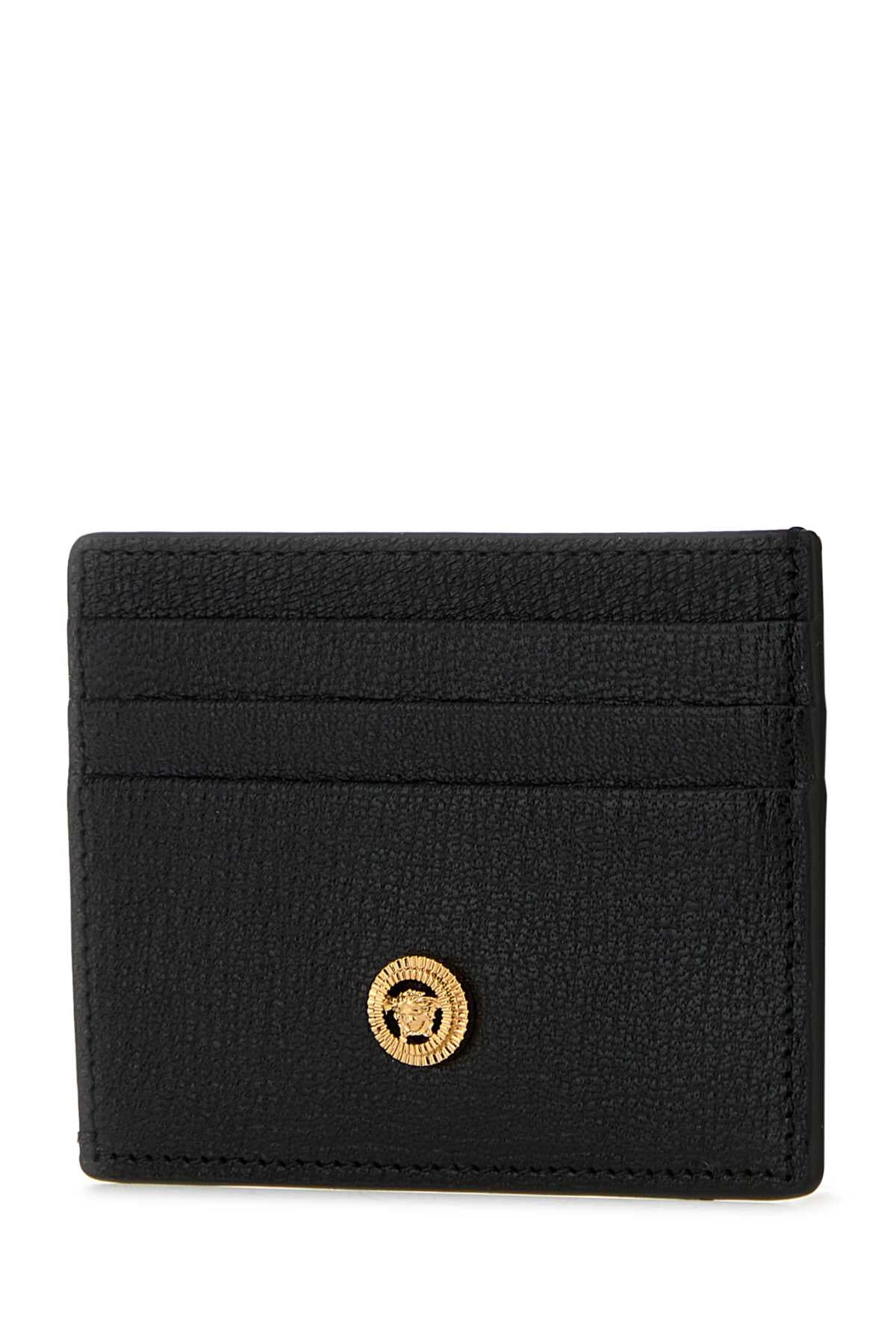 VERSACE PORTAFOGLIO For Men Exterior: 100% Ovine leather Finishing: Golden metal