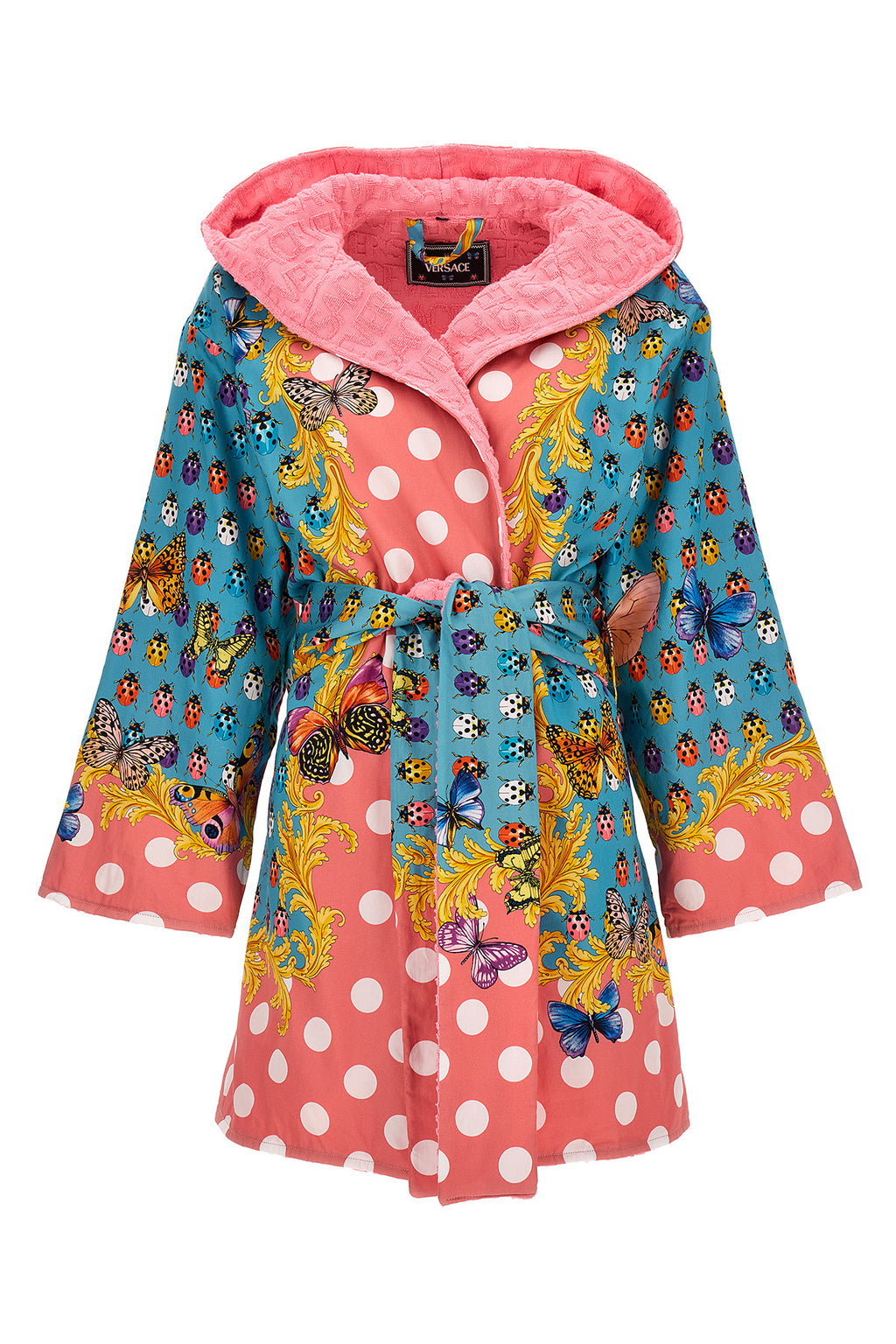 VERSACE HOME Heritage Butterflies & Ladybugs' la vacanza capsule bathrobe For Home & lifestyle 100% cotton