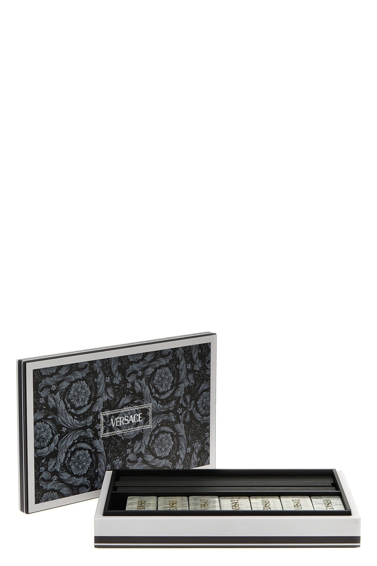VERSACE HOME 'Barocco' domino set For Home & lifestyle 100% calfskin leather (Bos Taurus)