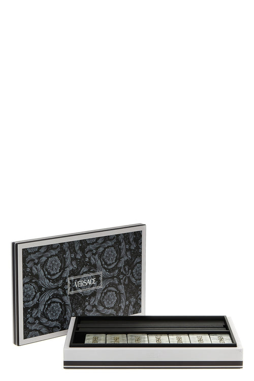 VERSACE HOME 'Barocco' domino set For Home & lifestyle 100% calfskin leather (Bos Taurus)