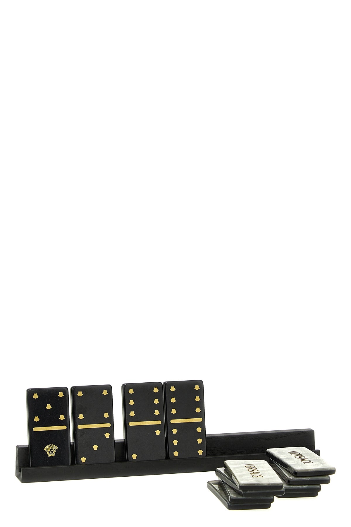 VERSACE HOME 'Barocco' domino set For Home & lifestyle 100% calfskin leather (Bos Taurus)