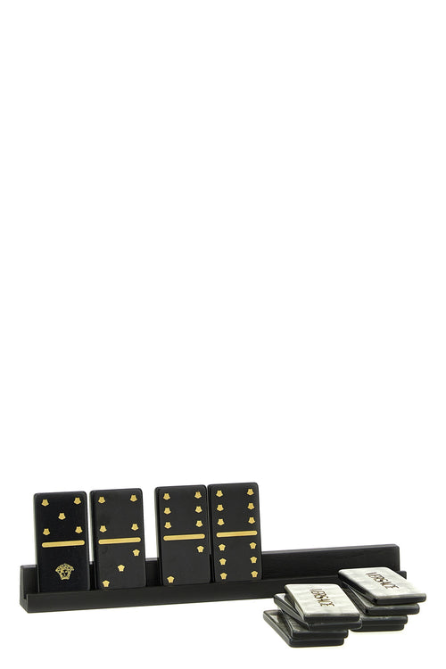 VERSACE HOME 'Barocco' domino set For Home & lifestyle 100% calfskin leather (Bos Taurus)