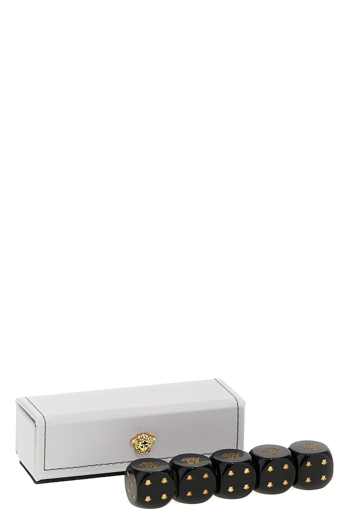 VERSACE HOME Set of 5 dice For Home & lifestyle 100% calfskin leather (Bos Taurus)