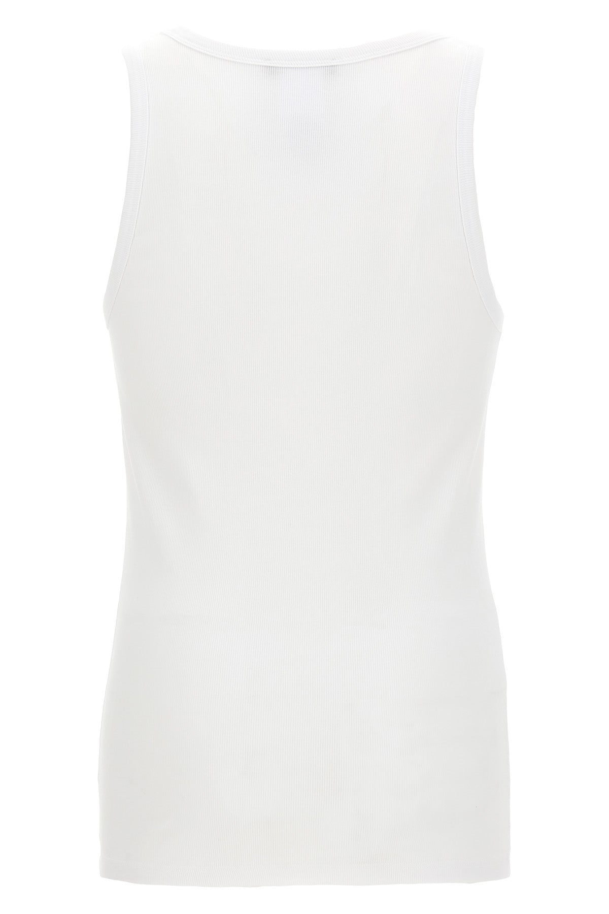 VERSACE Logo embroidery tank top For Men 93% cotton, 7% elastane
