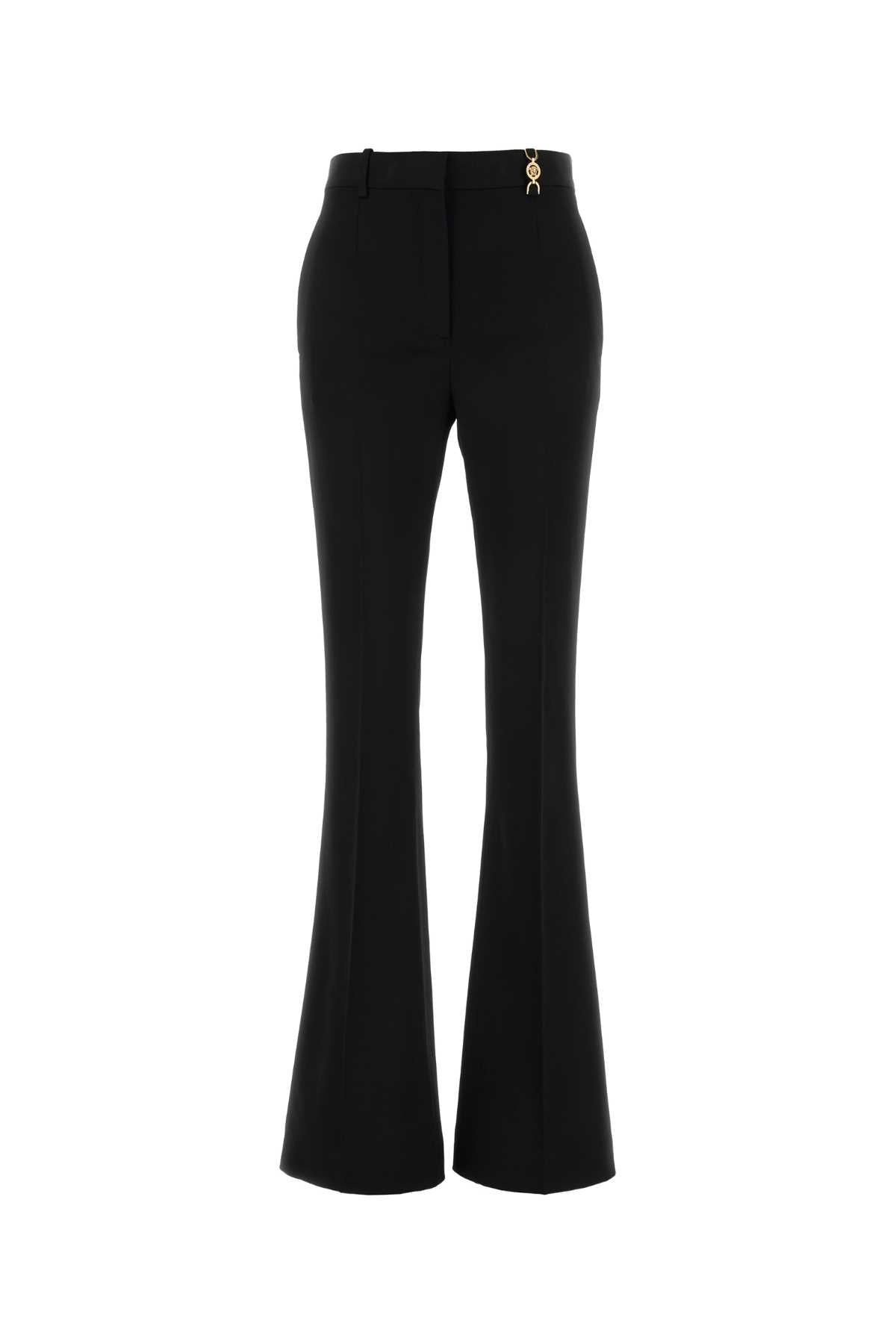 VERSACE INFORMAL PANT STRETCH WOOL FABRIC For Women Exterior: 98% Wool 2% Elastane