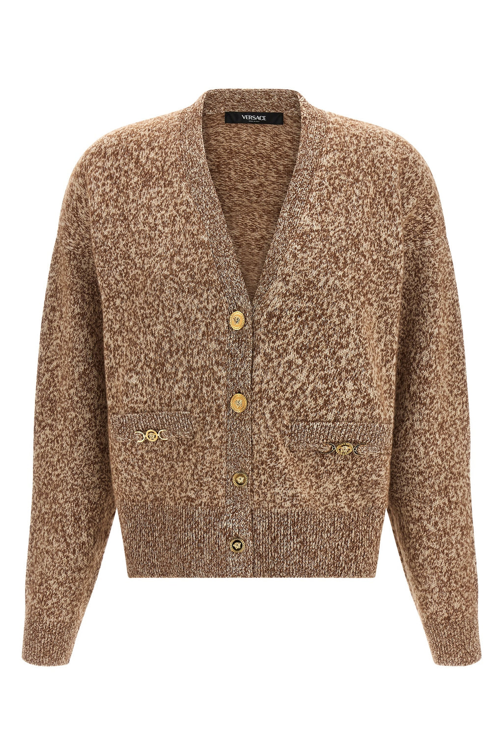 VERSACE 'Medusa '95' button cardigan For Women 56% wv, 24% ws, 20% se