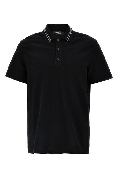 VERSACE 'Medusa embroidery' polo shirt For Men 100% cotton