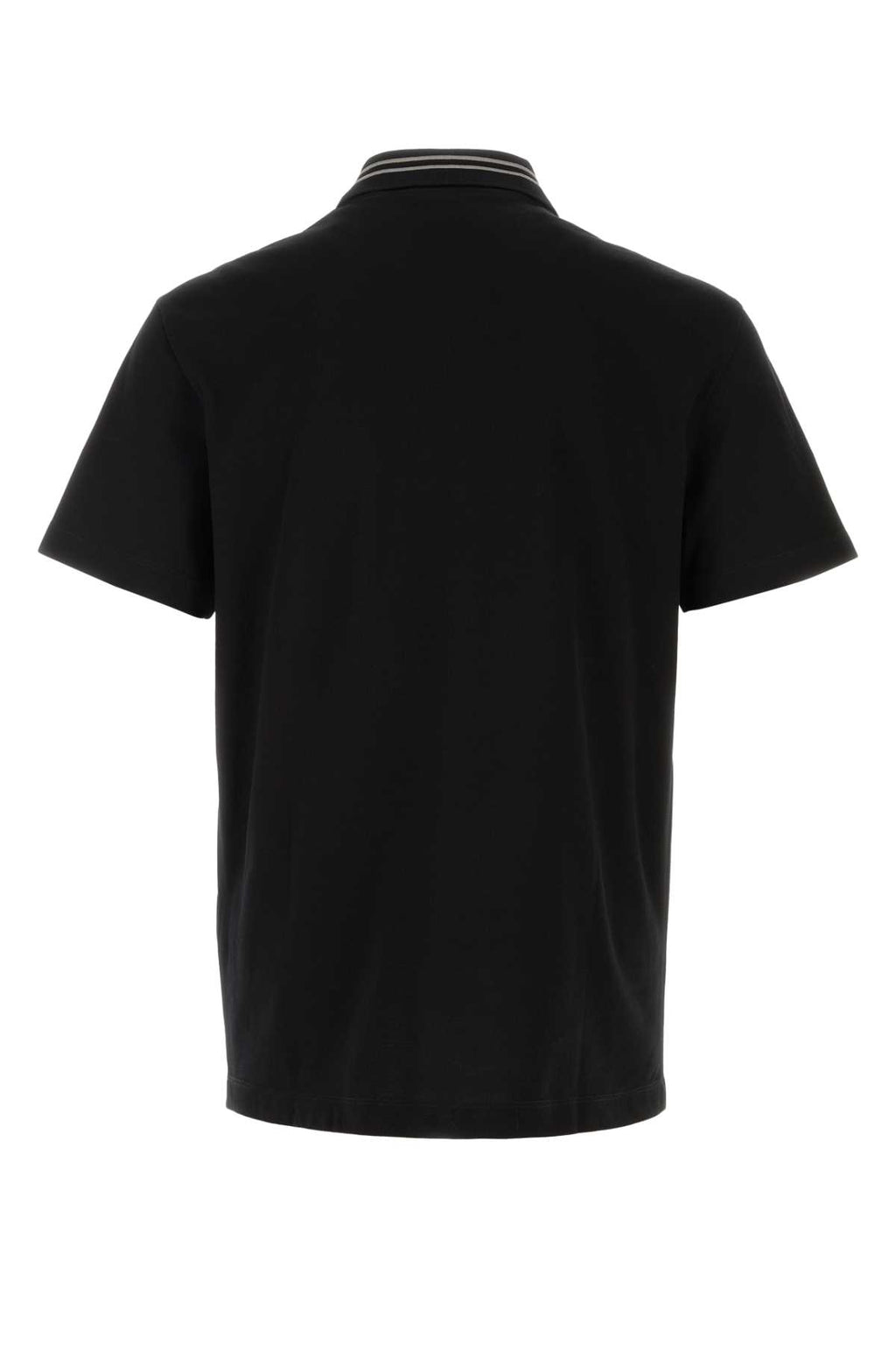 VERSACE POLO PIQUET FABRIC + MEDUSA EMBROIDERY ON THE COLL For Men Exterior: 100% Cotton
