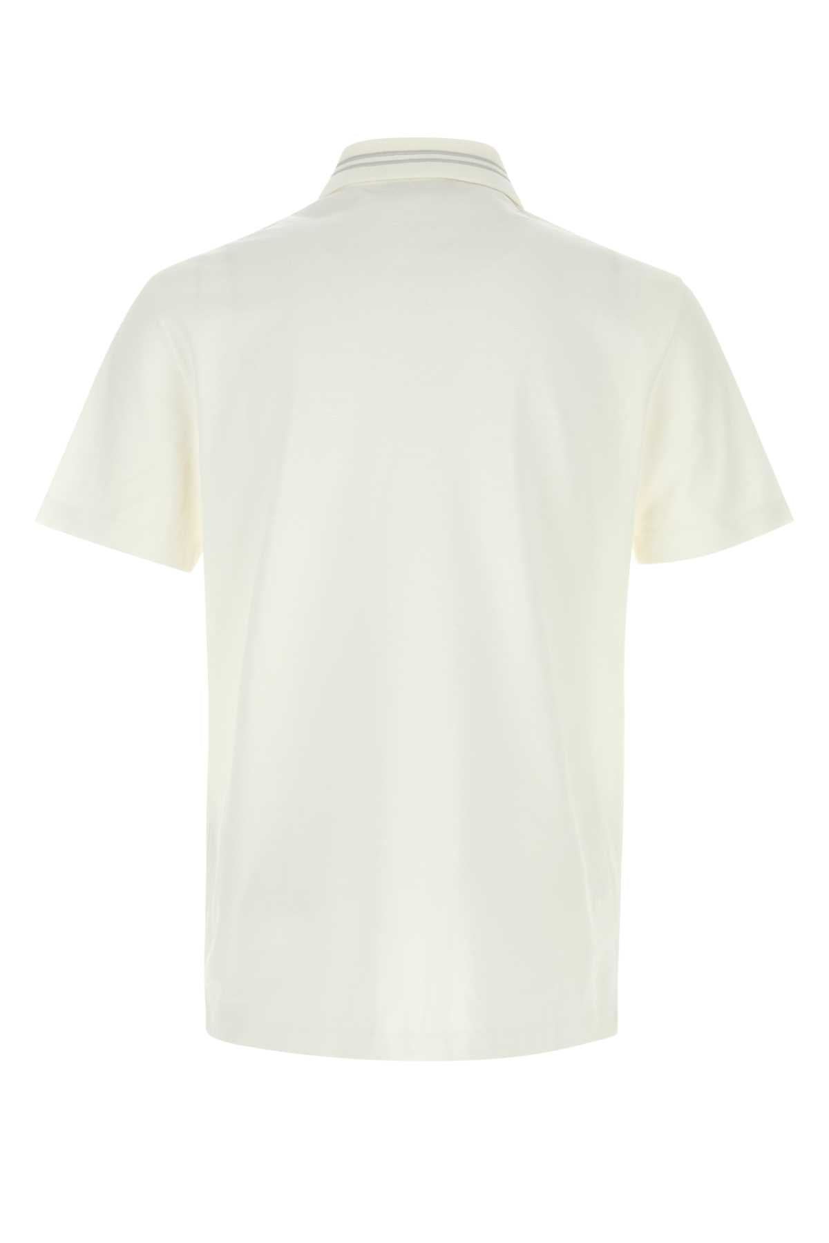 VERSACE POLO PIQUET FABRIC + MEDUSA EMBROIDERY ON THE COLL For Men Exterior: 100% Cotton