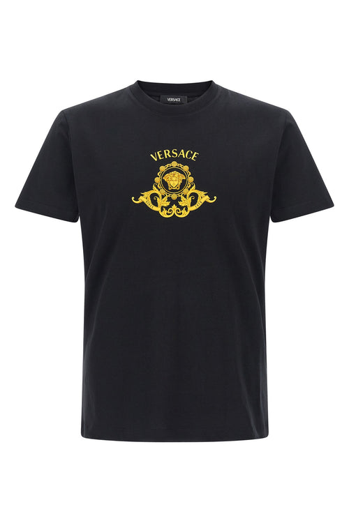 VERSACE 'Hall of Heroes Crest' T-shirt For Men 100% cotton