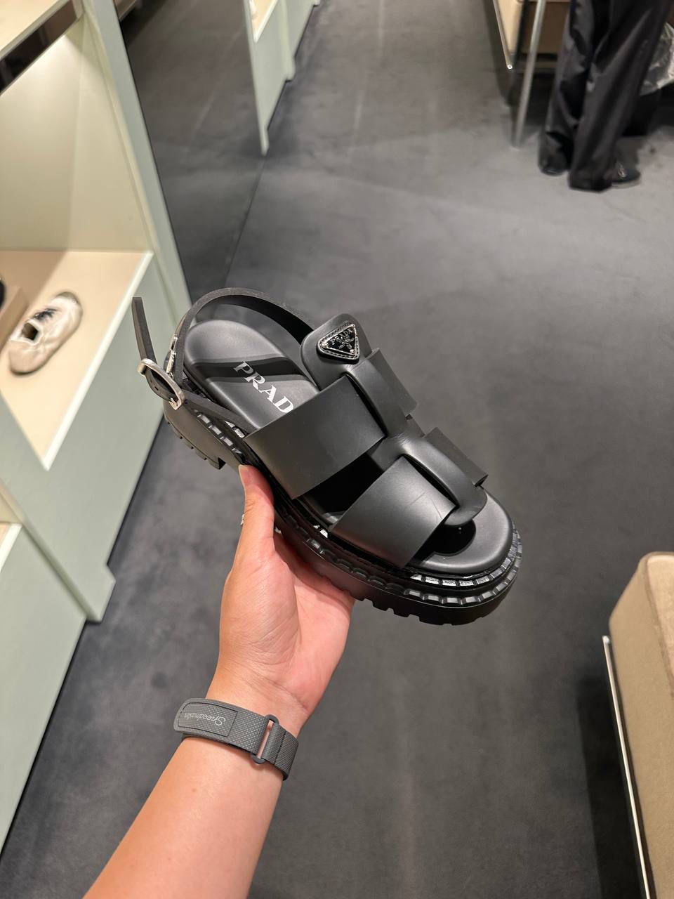 Brushed Leather Sandals
