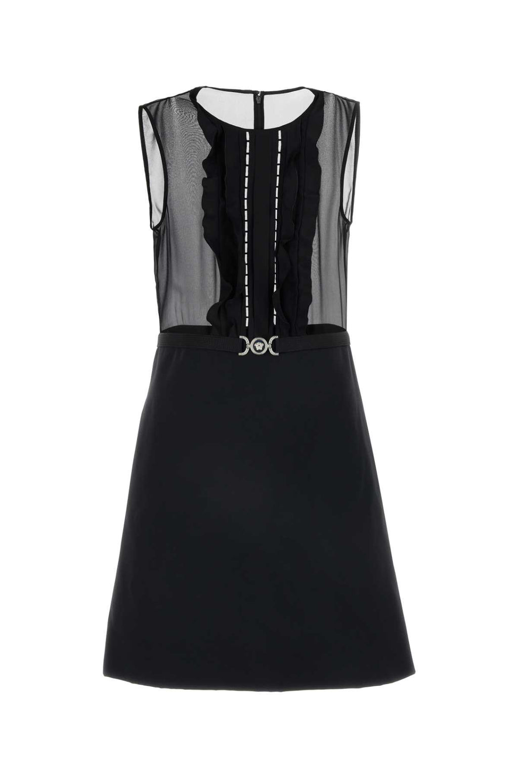 VERSACE DRESS GEORGETTE FABRIC For Women Exterior: 100% Silk Lining: 100% Fabric