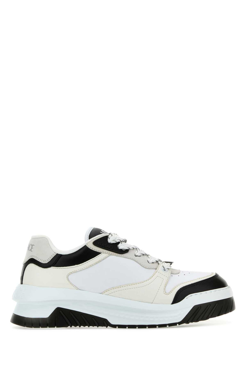 VERSACE SNEAKERS For Men Exterior: 100% Calf Interior: 100% Leather 100% Fabric Sole: Rubber