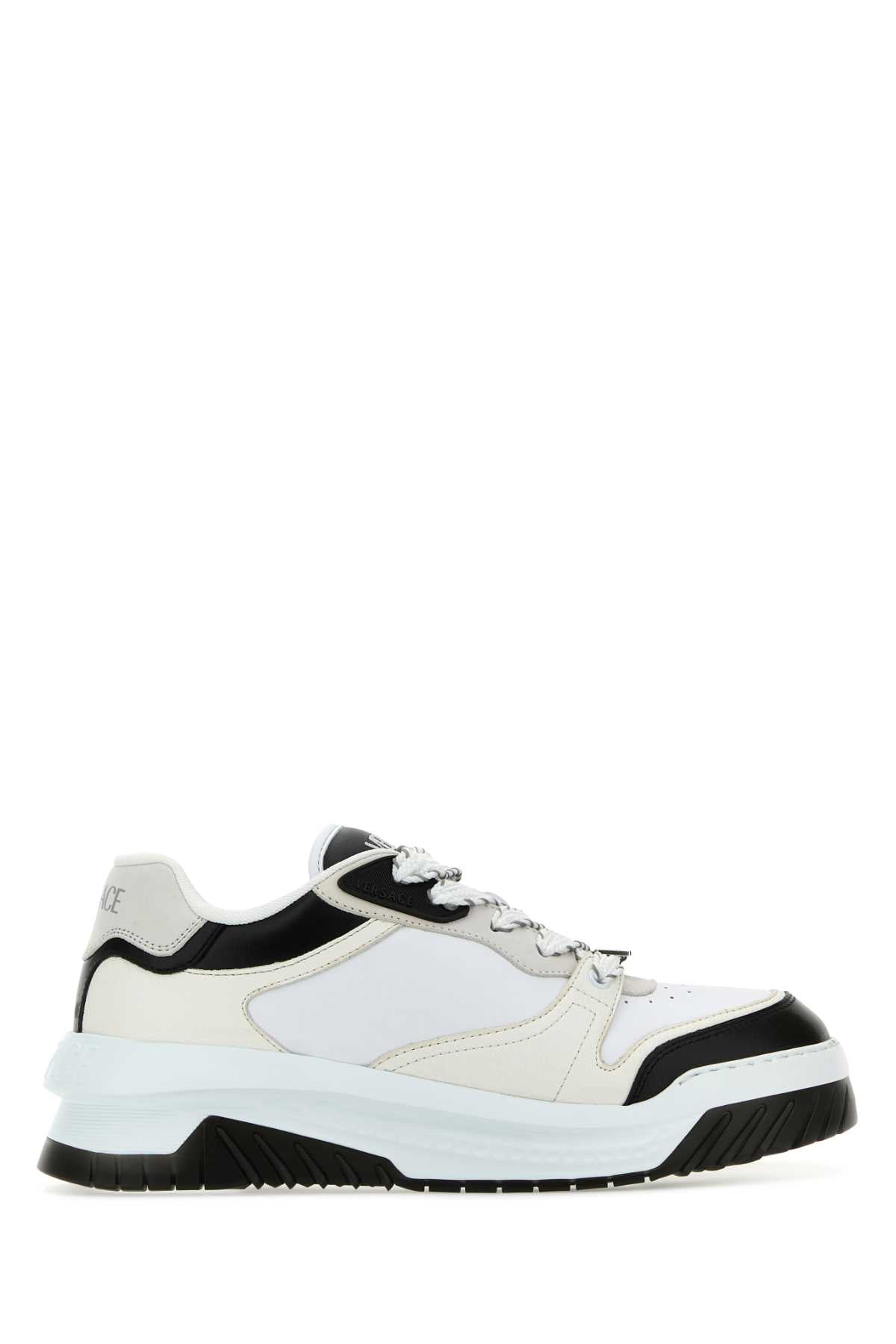 VERSACE SNEAKERS For Men Exterior: 100% Calf Interior: 100% Leather 100% Fabric Sole: Rubber