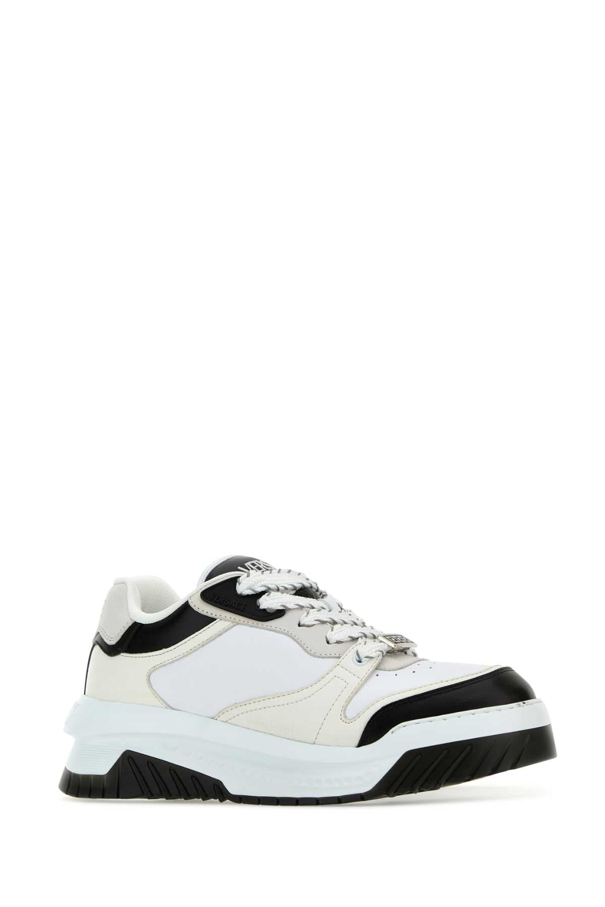 VERSACE SNEAKERS For Men Exterior: 100% Calf Interior: 100% Leather 100% Fabric Sole: Rubber