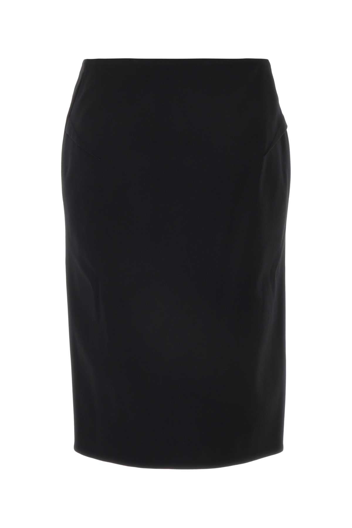 VERSACE SKIRT STRETCH WOOL FABRIC For Women Exterior: 98% Virgin wool 2% Elastane