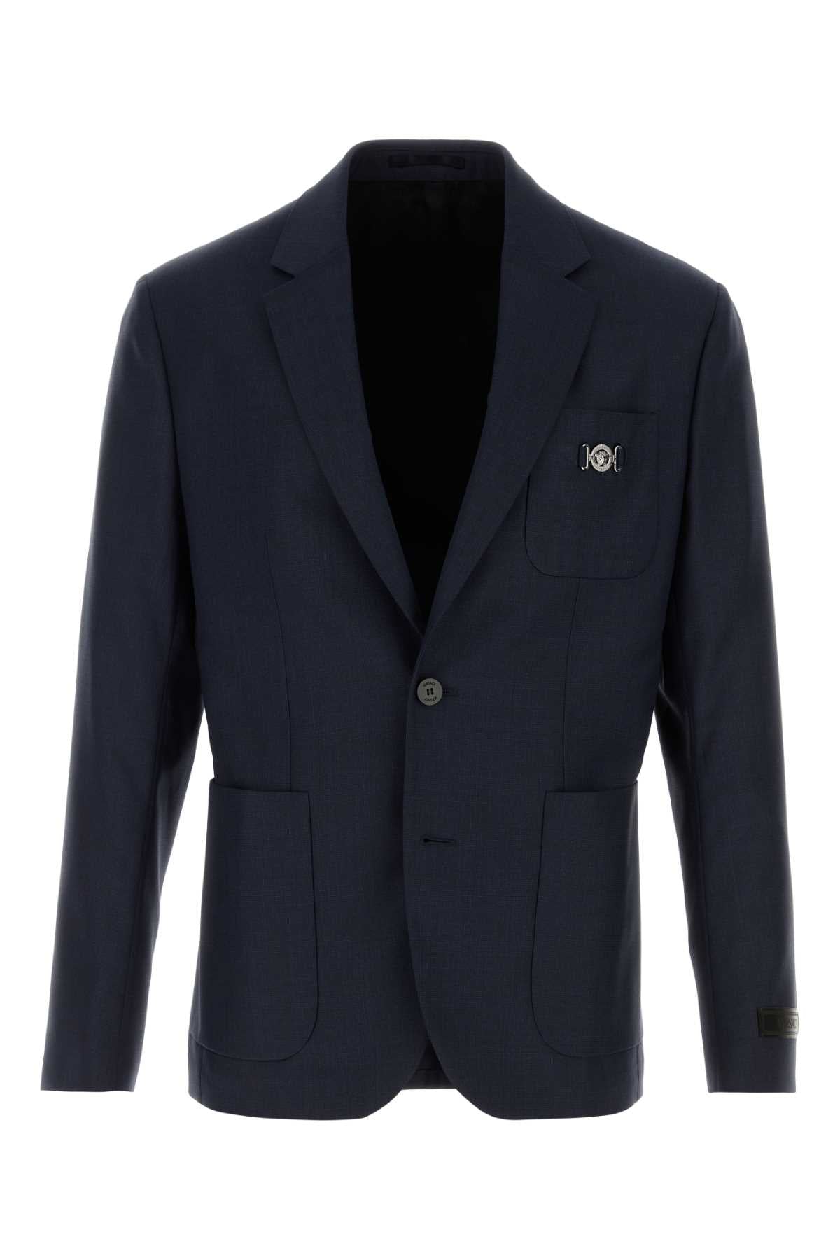 VERSACE FORMAL JACKET LIGHT WOOL FABRI For Men Exterior: 100% Virgin wool Lining: 100% Cupro
