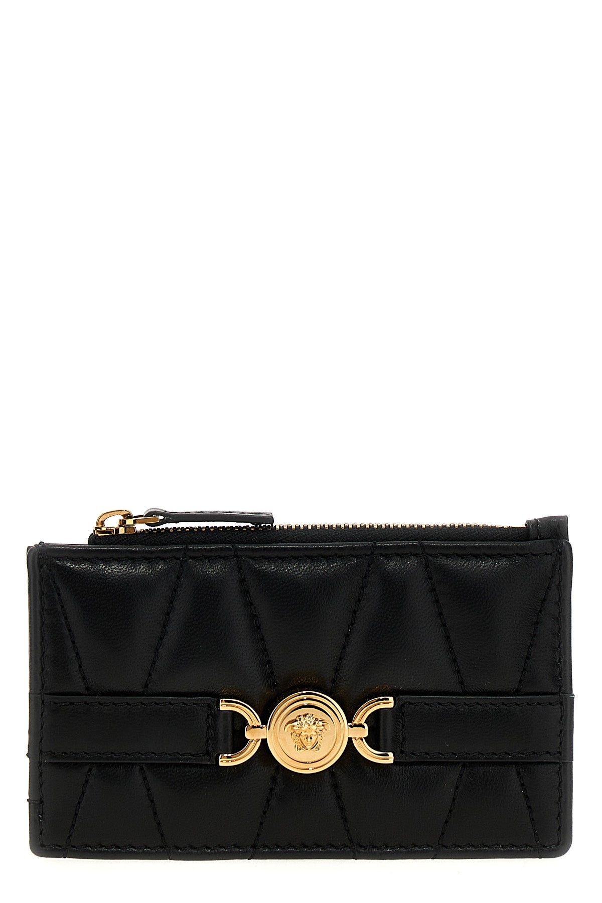 VERSACE 'Medusa' card holder For Women 100% lamb leather (Ovis Aries)