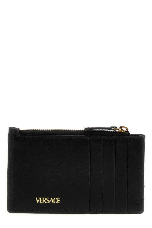 VERSACE 'Medusa' card holder For Women 100% lamb leather (Ovis Aries)