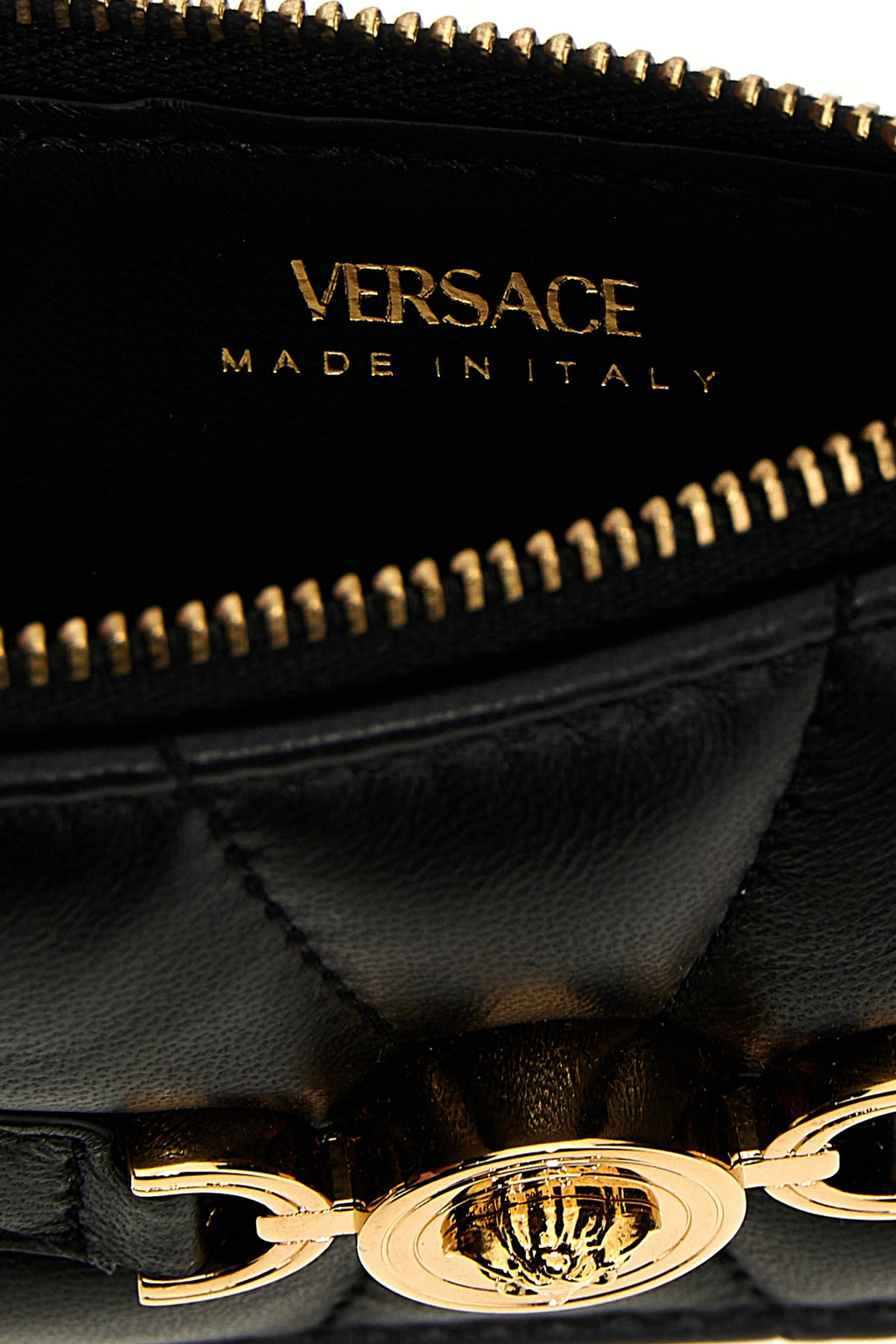 VERSACE 'Medusa' card holder For Women 100% lamb leather (Ovis Aries)